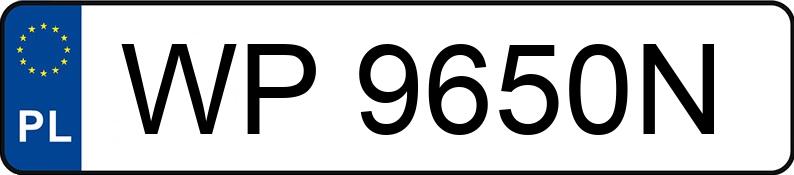 Numer rejestracyjny WP 9650N posiada VOLKSWAGEN Golf IV 1.9 TDI MR`97 GTI - WP9650N