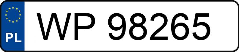 Numer rejestracyjny WP 98265 posiada OPEL ASTRA - WP98265 Numer rejestracyjny WP 98265 posiada OPEL ASTRA - WP98265