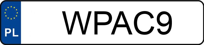 Numer rejestracyjny WPA C9 posiada GAZ - WPAC9 Numer rejestracyjny WPA C9 posiada GAZ - WPAC9