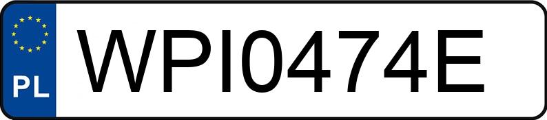 Numer rejestracyjny WPI 0474E posiada BMW 320 Touring Diesel DPF MR`06 E4 E91 320 Touring Diesel DPF MR`06 E4 E91 - WPI0474E