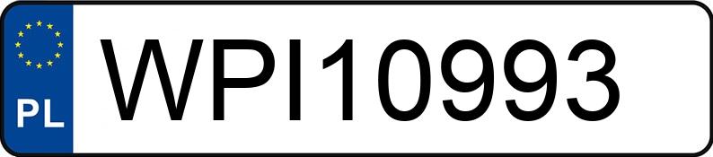 Numer rejestracyjny WPI 10993 posiada BMW 120 - WPI10993