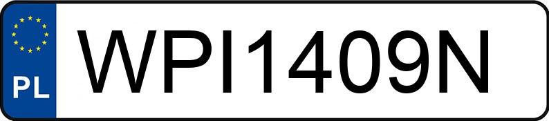 Numer rejestracyjny WPI 1409N posiada SKODA SUPERB - WPI1409N