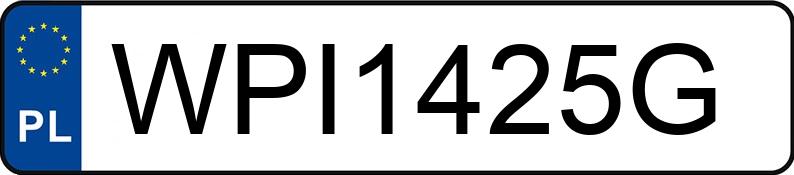 Numer rejestracyjny WPI 1425G posiada AUDI A4 - WPI1425G
