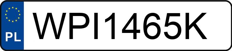 Numer rejestracyjny WPI 1465K posiada FORD Focus 1.0 EcoBoost MR`11 E5 Trend - WPI1465K