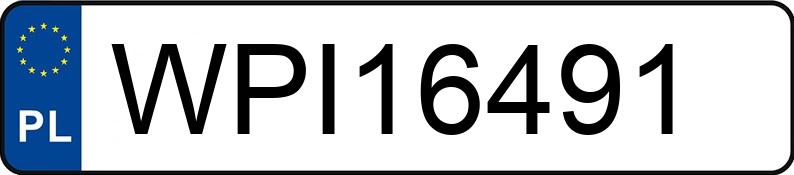 Numer rejestracyjny WPI 16491 posiada HONDA CIVIC - WPI16491
