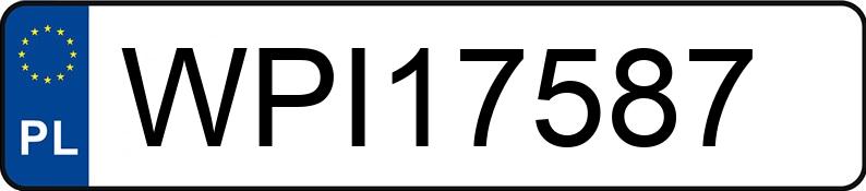 Numer rejestracyjny WPI 17587 posiada SKODA YETI - WPI17587