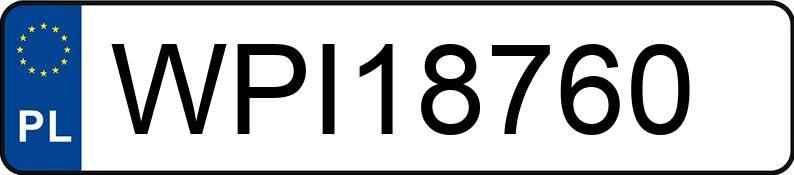 Numer rejestracyjny WPI 18760 posiada RENAULT Laguna 1.8 MR`98 RXE - WPI18760