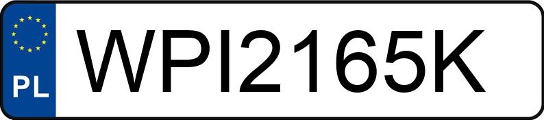 Numer rejestracyjny WPI 2165K posiada HONDA ACCORD - WPI2165K