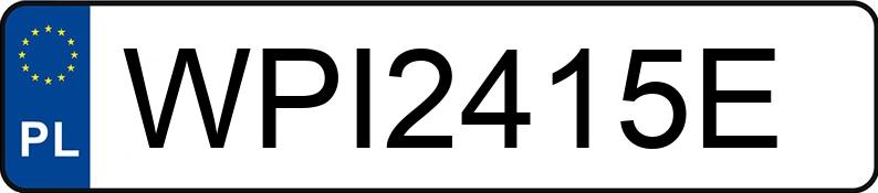 Numer rejestracyjny WPI 2415E posiada FIAT DOBLO - WPI2415E