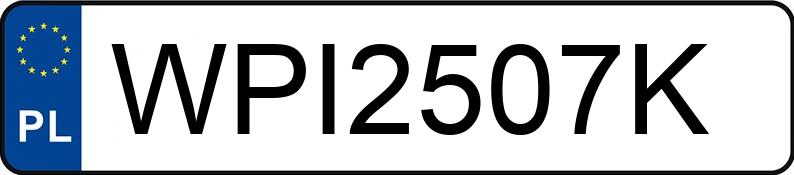 Numer rejestracyjny WPI 2507K posiada MAZDA 3 - 1.6 CD MR`12 E5 Exclusive - WPI2507K