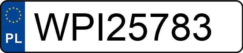 Numer rejestracyjny WPI 25783 posiada PEUGEOT 5008 - WPI25783