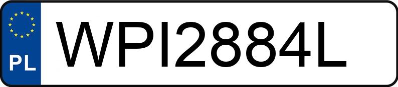 Pirat drogowy w pojeździe o numerach rejestracyjnych WPI2884L