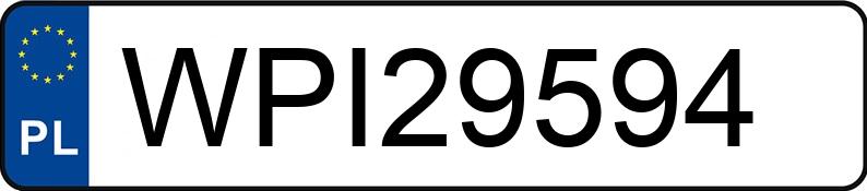 Numer rejestracyjny WPI 29594 posiada OPEL ASTRA-G-CC - WPI29594