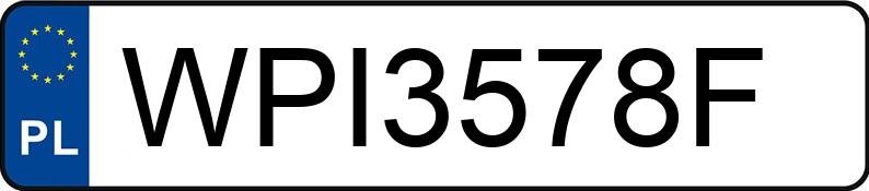 Numer rejestracyjny WPI 3578F posiada HONDA ACCORD - WPI3578F