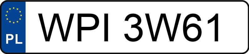 Numer rejestracyjny WPI 3W61 posiada VOLKSWAGEN GOLF - WPI3W61