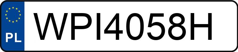 Numer rejestracyjny WPI 4058H posiada LEXUS IS 250 - WPI4058H