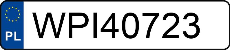 Numer rejestracyjny WPI 40723 posiada SKODA OCTAVIA - WPI40723