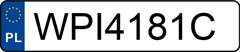 El número de registro WPI 4181C tiene BMW 318i MR`04 E4 E90 318i MR`04 E4 E90 - WPI4181C