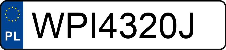 Numer rejestracyjny WPI 4320J posiada RENAULT MEGANE - WPI4320J