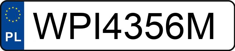 Numer rejestracyjny WPI 4356M posiada MAN 18.480 TGX E6e 18.0t - WPI4356M