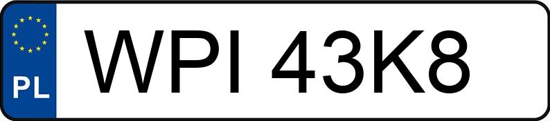Numer rejestracyjny WPI 43K8 posiada VOLKSWAGEN Caddy Diesel MR`05 E4 2.3t TDI - WPI43K8 Numer rejestracyjny WPI 43K8 posiada VOLKSWAGEN Caddy Diesel MR`05 E4 2.3t TDI - WPI43K8