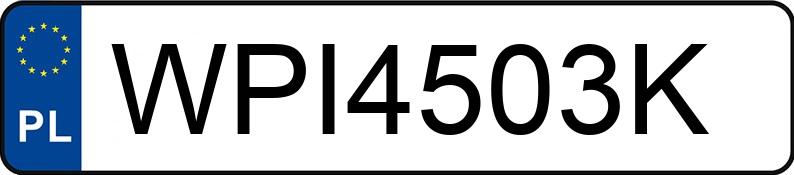Numer rejestracyjny WPI 4503K posiada TOYOTA AYGO - WPI4503K