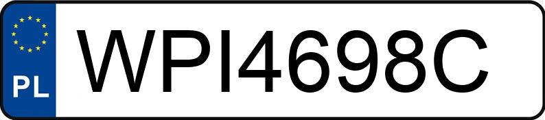 Numer rejestracyjny WPI 4698C posiada TOYOTA YARIS - WPI4698C