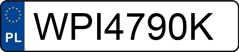 Numer rejestracyjny WPI 4790K posiada SAAB 9-3 2.0 T - WPI4790K