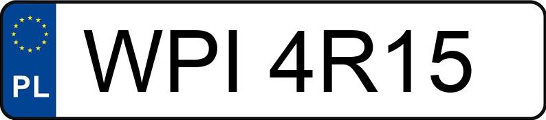 Numer rejestracyjny WPI 4R15 posiada SKODA OCTAVIA CLASSIC - WPI4R15