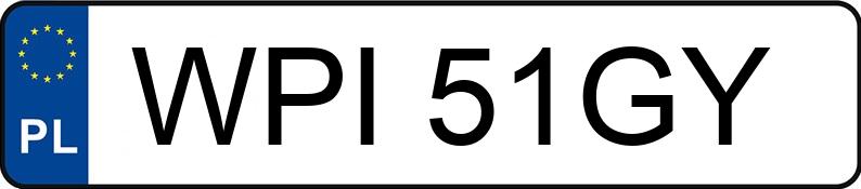 Numer rejestracyjny WPI 51GY posiada FORD FOCUS - WPI51GY