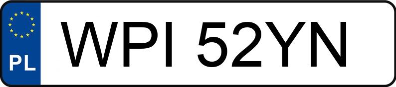 Numer rejestracyjny WPI 52YN posiada OPEL ASTRA 1.4 KAT - WPI52YN