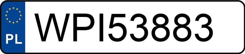 Il numero di registrazione WPI 53883 ha HONDA Civic 1.4i MR`95 iS - WPI53883
