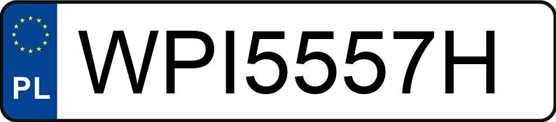 Numer rejestracyjny WPI 5557H posiada  TOYOTA YARIS - WPI5557H