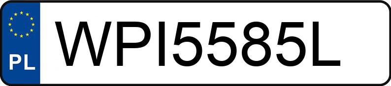 Numer rejestracyjny WPI 5585L posiada BMW 325i MR`04 E4 E90 325i MR`04 E4 E90 - WPI5585L