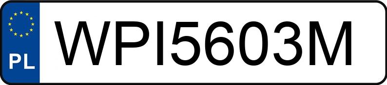 Numer rejestracyjny WPI 5603M posiada PEUGEOT BOXER - WPI5603M