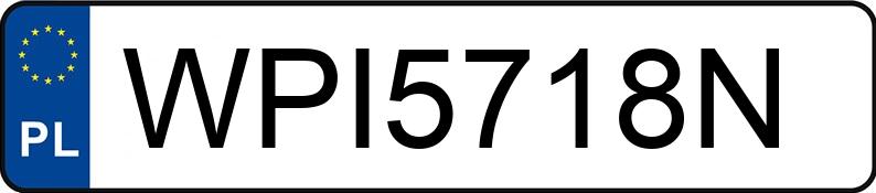 Numer rejestracyjny WPI 5718N posiada BMW 116I - WPI5718N