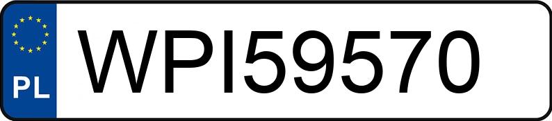 Numer rejestracyjny WPI 59570 posiada MAZDA 3 - WPI59570