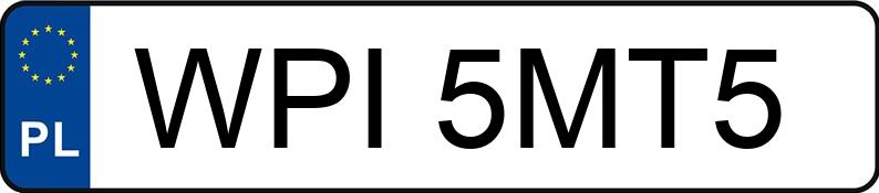 Numer rejestracyjny WPI 5MT5 posiada SUZUKI SX4 - WPI5MT5