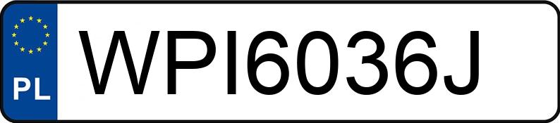 Numer rejestracyjny WPI 6036J posiada BMW 318i Kat. MR`01 E3 E46 318i Kat. MR`01 E3 E46 - WPI6036J