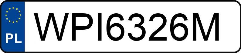 Numer rejestracyjny WPI 6326M posiada BMW 316i Kat. MR`98 E46 316i Kat. MR`98 E46 - WPI6326M