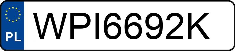 Numer rejestracyjny WPI 6692K posiada RENAULT CLIO - WPI6692K