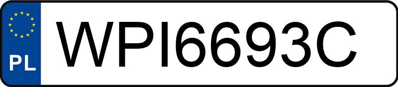 Pirat drogowy w pojeździe o numerach rejestracyjnych WPI6693C