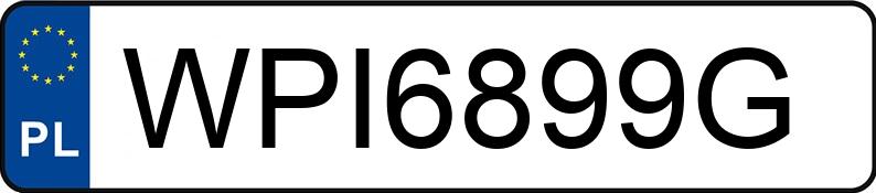 Numer rejestracyjny WPI 6899G posiada FORD Focus 1.6 MR`02 E3 FX - WPI6899G