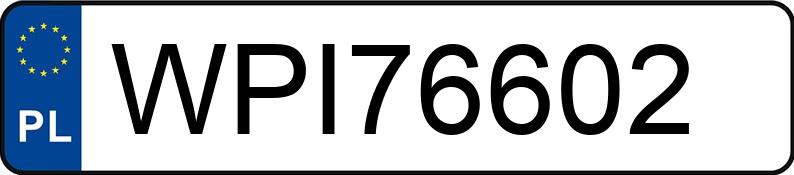 Numer rejestracyjny WPI 76602 posiada BMW 320D - WPI76602