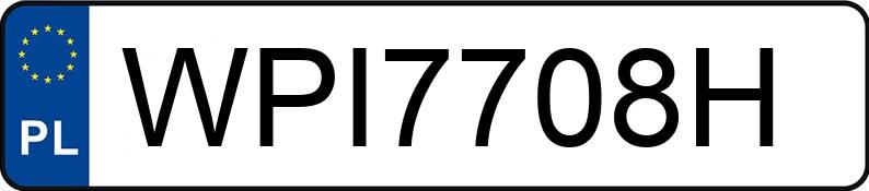 Numer rejestracyjny WPI 7708H posiada PORSCHE Cayenne 3.2 MR`02 E3 - WPI7708H