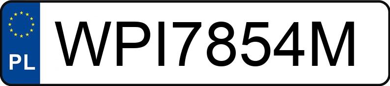 Numer rejestracyjny WPI 7854M posiada HONDA ACCORD - WPI7854M