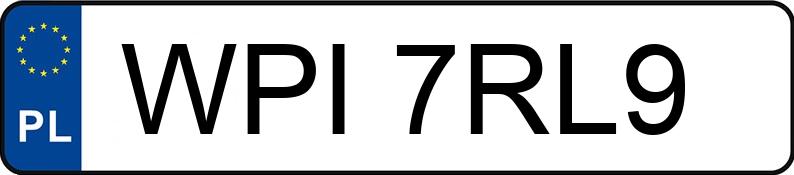 Numer rejestracyjny WPI 7RL9 posiada TOYOTA Corolla Verso 2.0 Diesel MR`04 E3 Prestige - WPI7RL9