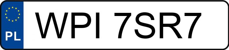 Numer rejestracyjny WPI 7SR7 posiada MERCEDES-BENZ C220T CDI - WPI7SR7