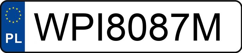 Numer rejestracyjny WPI 8087M posiada RENAULT MEGANE - WPI8087M