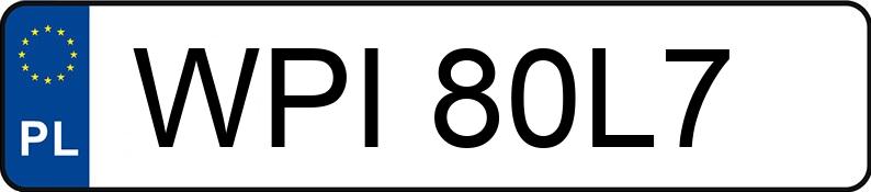 Numer rejestracyjny WPI 80L7 posiada PUCH 300 GSE - WPI80L7